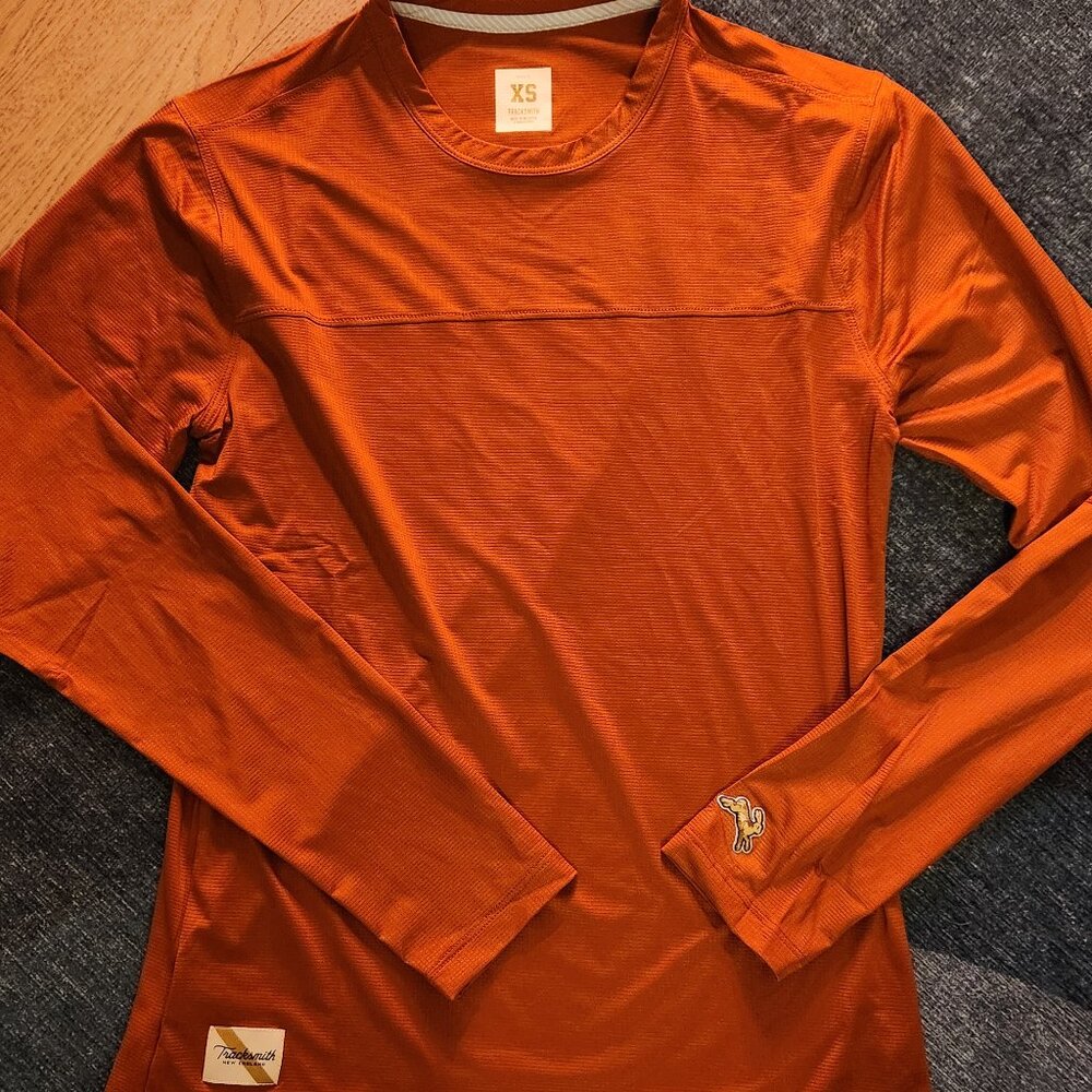 New - Tracksmith Twilight Long Sleeve Top Size XS Spice